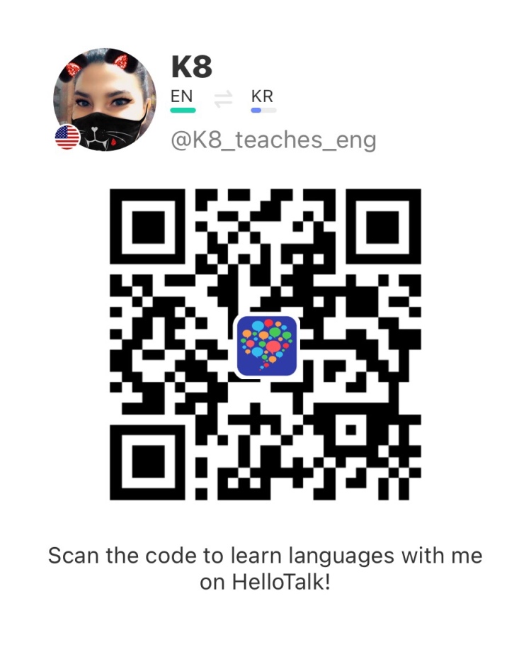 QR code link to Kate's hellotalk profile